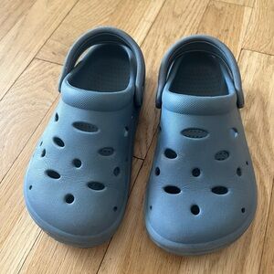 Zara Kids Gray Slip-On Clog Sandals with Heel Strap